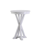 ECI Furniture Bianca Bar Height Pub Table, White White Hardwood solids and veneers