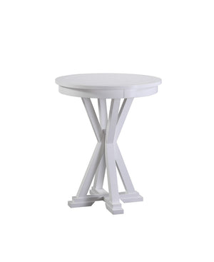 ECI Furniture Bianca Counter Height Pub Table, White White Hardwood solids and veneers