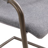 Indy Fabric Counter Stool - Set of 2 Sage Gray/Velvet Gray