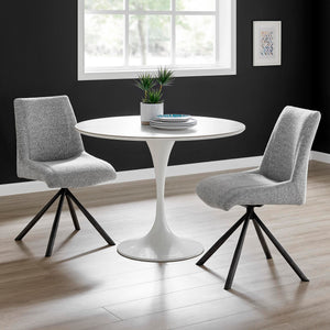 New Pacific Direct Viona Fabric Swivel Dining Side Chair (Seat) - Set of 2 1060019-218-NPD