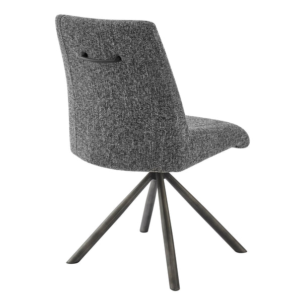 New Pacific Direct Viona Fabric Swivel Dining Side Chair (Seat) - Set of 2 1060019-219-NPD