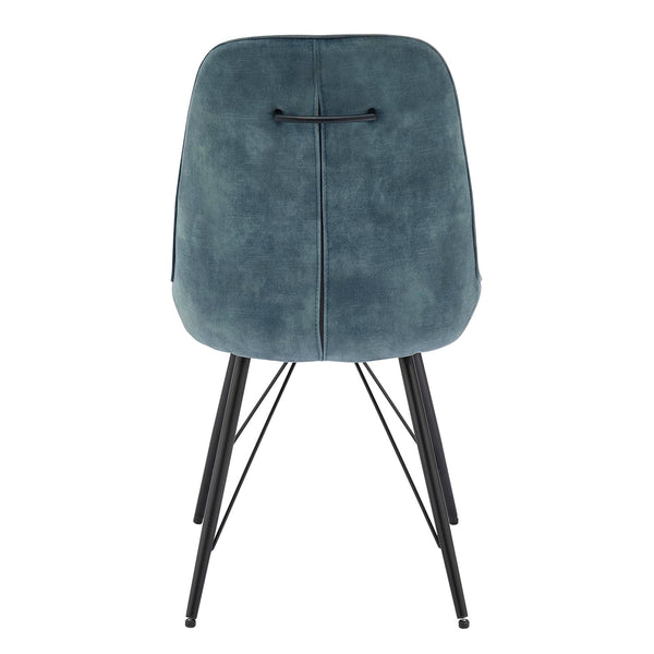 New Pacific Direct Pablo Velvet Fabric Dining Side Chair - Set of 2 1060021-217-NPD