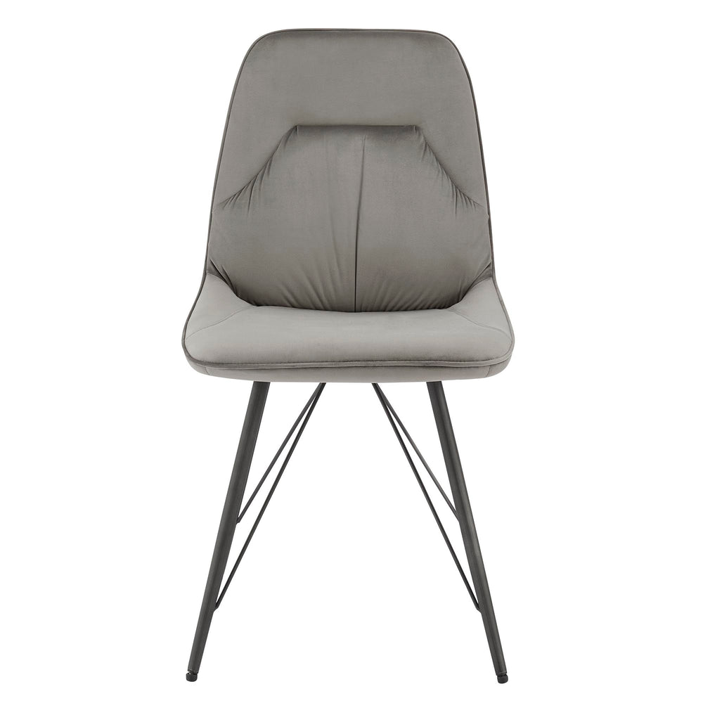 New Pacific Direct Pablo Velvet Fabric Dining Side Chair - Set of 2 1060021-363-NPD