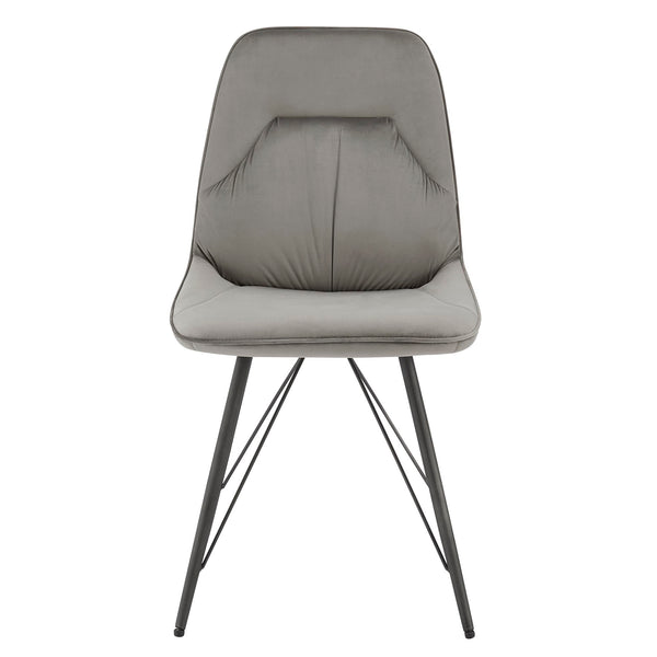 New Pacific Direct Pablo Velvet Fabric Dining Side Chair - Set of 2 1060021-363-NPD