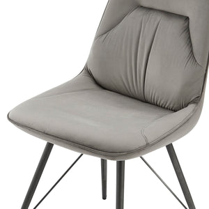 New Pacific Direct Pablo Velvet Fabric Dining Side Chair - Set of 2 1060021-363-NPD