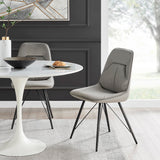 New Pacific Direct Pablo Velvet Fabric Dining Side Chair - Set of 2 1060021-363-NPD
