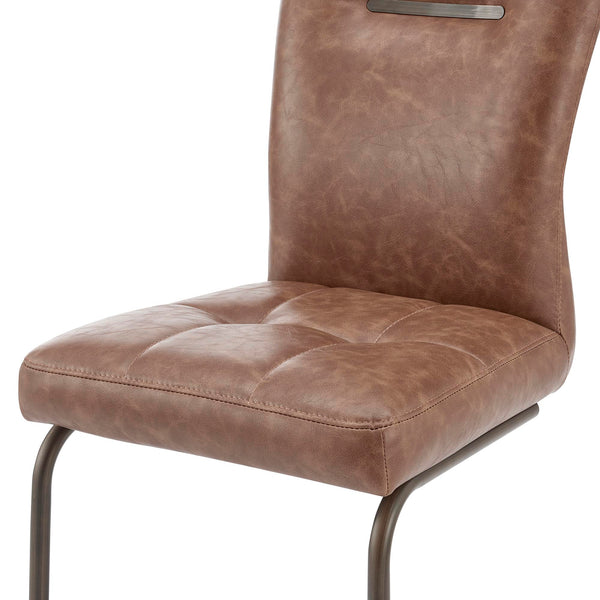 New Pacific Direct Mauricia PU Dining Side Chair - Set of 2 1060023-215-NPD