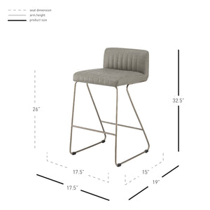 New Pacific Direct Raoul PU Counter Stool 1060025-216-NPD