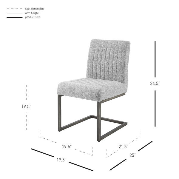 New Pacific Direct Ronan Fabric Dining Side Chair - Set of 2 1060027-218-NPD
