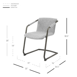 New Pacific Direct Indy Fabric Dining Side Chair - Set of 2 1060029-218-NPD