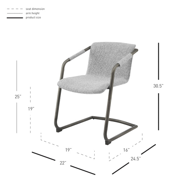 New Pacific Direct Indy Fabric Dining Side Chair - Set of 2 1060029-218-NPD