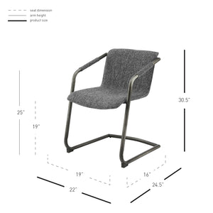 New Pacific Direct Indy Fabric Dining Side Chair - Set of 2 1060029-219-NPD