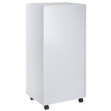 Winsome Wood Halifax 5-Drawer Mobile High Cabinet, White 10616-WINSOMEWOOD