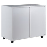 Winsome Wood Halifax 5-Drawer Mobile Side Cabinet, White 10630-WINSOMEWOOD