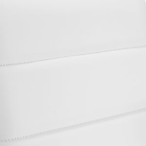 Leander Low Back Office Chair in White with Matte Black Armrests/Base