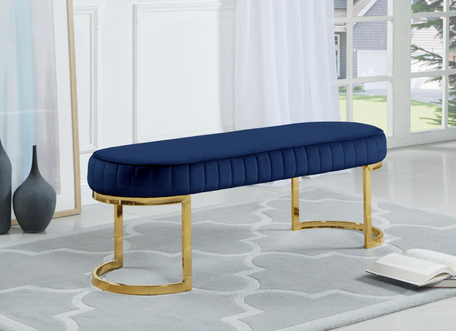 Meridian Furniture Lemar Bench - Thumbnail 4