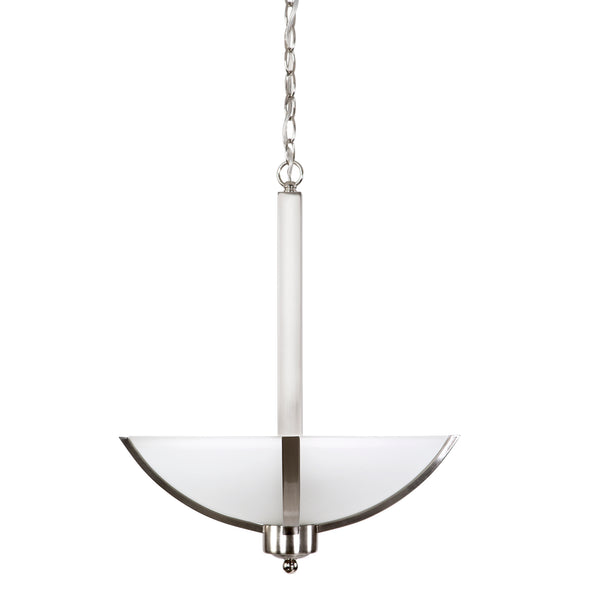 Yosemite Home Decor Alta Peak Collection Three Light Bowl Chandelier 107-3B-16AWSS-YHD