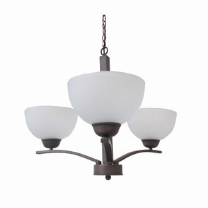 Yosemite Home Decor Alta Peak Collection Three Light Chandelier 107-3U-AWCF-YHD