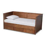 Thomas Classic Traditional Wood Expandable Twin Size to King Size Daybed with Storage Drawers