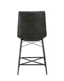 Modern Upholstered Tufted Counter Height Stools (Set of 2)
