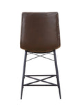 Modern Upholstered Tufted Counter Height Stools (Set of 2)
