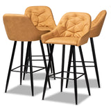 Catherine Modern and Contemporary Upholstered 4-Piece Bar Stool Set