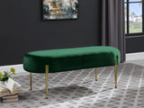 Gia Velvet / Engineered Wood / Metal / Foam Contemporary Green Velvet Bench - 47.5" W x 18" D x 18" H