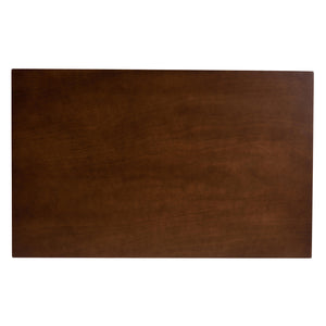 Nori Mid-Century Modern Transitional Light Grey Fabric Upholstered and Walnut Brown Finished Wood 5-Piece Dining Set