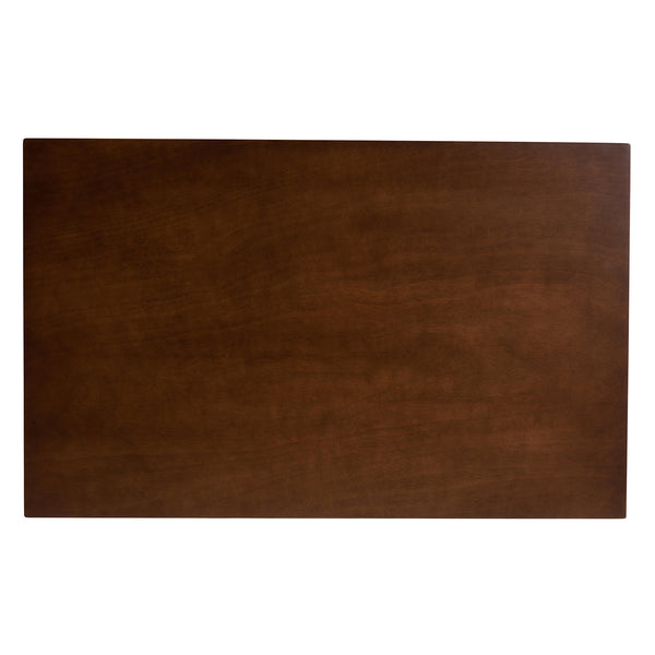 Nori Mid-Century Modern Transitional Light Grey Fabric Upholstered and Walnut Brown Finished Wood 5-Piece Dining Set