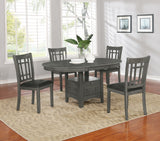 Lavon Contemporary 5-piece Dining Set Medium Grey