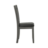 Lavon Contemporary Padded Dining Side Chairs Espresso and (Set of 2)