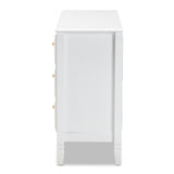 Naomi Classic and Transitional White Finished Wood 6-Drawer Bedroom Dresser