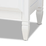 Naomi Classic and Transitional White Finished Wood 6-Drawer Bedroom Dresser