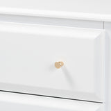 Naomi Classic and Transitional White Finished Wood 3-Drawer Bedroom Chest