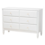 Baxton Studio Elise Classic and Transitional White Finished Wood Queen Size 4-Piece Bedroom Set