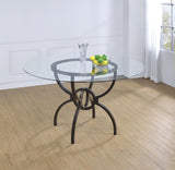 Aviano Casual Dining Table Base Gunmetal