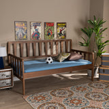 Midori Modern and Contemporary Transitional Walnut Brown Finished Wood Twin Size Daybed