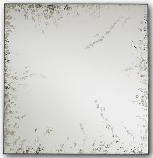 Rene Square Mirror - Antique Bronze Finish, Textured Patina, Elegant Home Decor, 24" x 24"