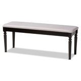 Giovanni Modern and Contemporary Fabric Upholstered Wood Dining Bench
