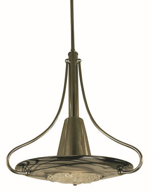 1-Light Mahogany Bronze Brocatto Pendant