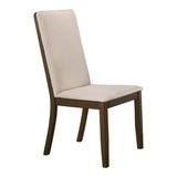 Wethersfield Contemporary Solid Back Side Chairs Latte (Set of 2)