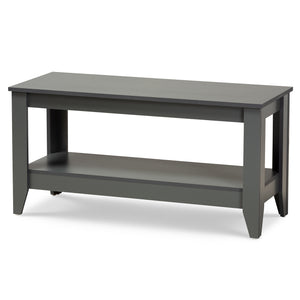 Elada Modern and Contemporary Grey Finished Wood Coffee Table