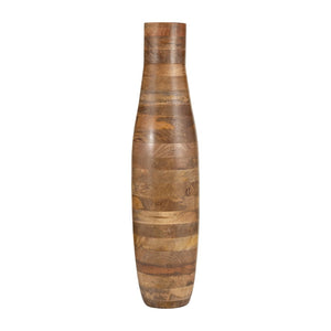 Sagebrook Home Contemporary Wood,32",flower Vase, Brown 17407-01 Brown Mango Wood