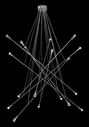 Zuo Modern Belief Steel Modern Commercial Grade Ceiling Lamp Chrome Steel