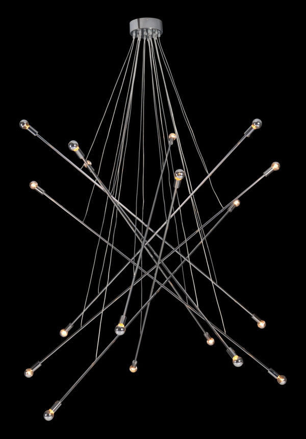 Zuo Modern Belief Steel Modern Commercial Grade Ceiling Lamp Chrome Steel