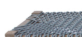 Sorrel Modern Rectangular Cross Woven Bench