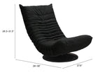 English Elm EE2624 100% Polyester, Steel Modern Commercial Grade Swivel Chair Black 100% Polyester, Steel