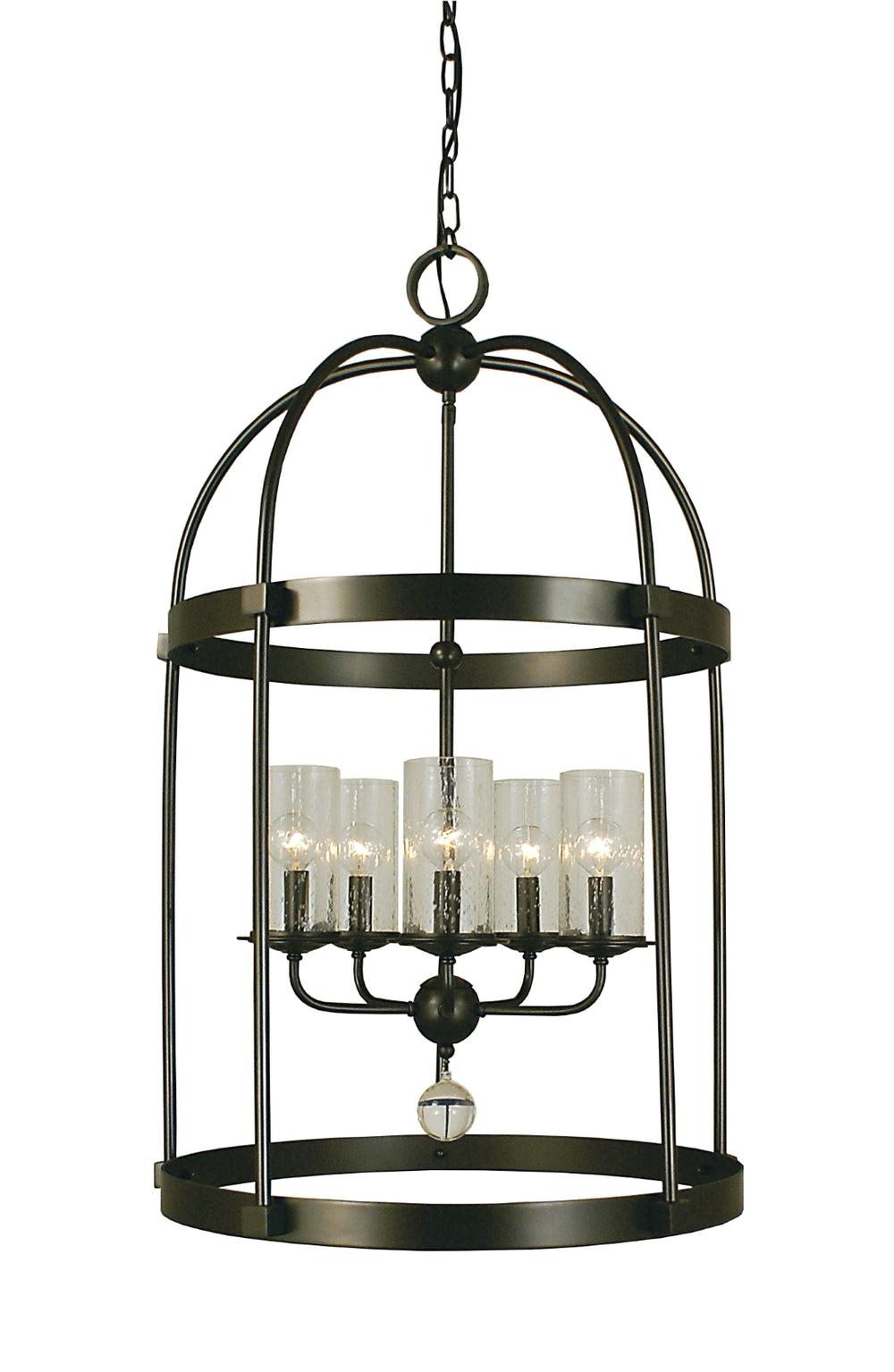 Framburg 5-Light Mahogany Bronze Compass Dining Chandelier 1105 MB