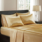 Madison Park Essentials Satin Glam/Luxury 100% Polyester Solid Pillow Case MPE21-779