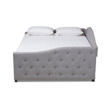 Becker Modern and Contemporary Transitional Grey Fabric Upholstered Queen Size Daybed